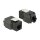 Keystone Modul RJ45 Buchse > LSA Cat.6A UTP schwarz