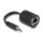 Stereo Audio Extender RJ45 Buchse zu 3,5 mm Klinkenstecker Cat.5 bis 50 m Set 2 Stück