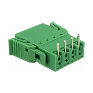 Terminalblock Set für Platine 4 Pin 3,81 mm Rastermaß horizontal