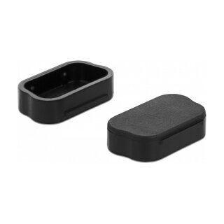 Staubschutz für D-Sub 9 / D-Sub VGA-HD 15 Stecker 10 Stück schwarz