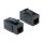 Keystone Modul RJ45 Buchse > RJ45 Buchse Cat.6A UTP schwarz
