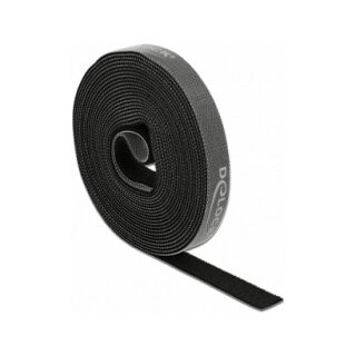 Klettband auf Rolle L 5 m x B 15 mm schwarz