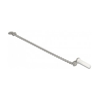 LWL Staubschutzkappe mit Kette für LC Stecker weiß