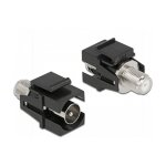 Keystone Modul IEC Stecker zu F Buchse schwarz