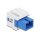 Keystone Modul SC Simplex Buchse zu SC Simplex Buchse blau / weiß