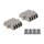 LWL Kupplung LC Quad Buchse zu LC Quad Buchse Singlemode Metall