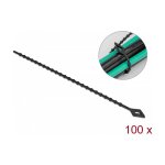 Blitzbinder wiederverwendbar L 200 x B 2,4 mm schwarz 100...