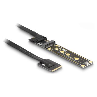 Riser Karte NVMe M.2 Key A+E Stecker zu Key M Slot mit 20 cm Kabel