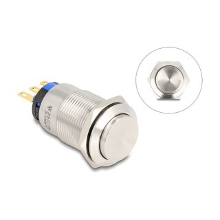 Drucktaster zum Einbau 19 mm 3 x Lötanschluss
