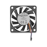 Delock Axiallüfter 12 V DC, 60 x 60 x 10 mm schwarz
