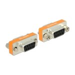 D-Sub 9 Pin Buchse > Buchse Nullmodem Gender Changer