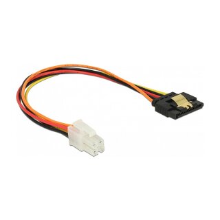 Kabel P4 4 Pin Stecker > SATA 15 Pin Buchse 20 cm