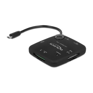 Micro USB OTG Card Reader + 3 Port USB Hub