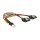 Kabel Power Floppy 4 Pin Stecker > 2 x SATA 15 Pin Buchse Metall 20 cm