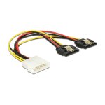Kabel Power Molex 4 Pin Stecker > 2 x SATA 15 Pin...
