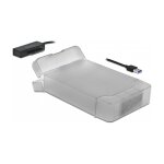 USB Typ-A zu SATA Konverter mit 3.5" Schutzhülle