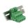 Terminalblock Set für Hutschienen 6 Pin mit Schraubverriegelung