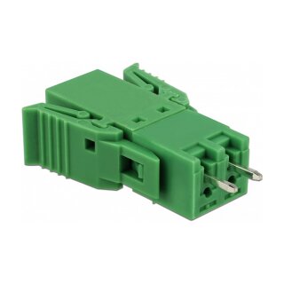 Terminalblock Set für Platine 2 Pin 3,81 mm Rastermaß vertikal