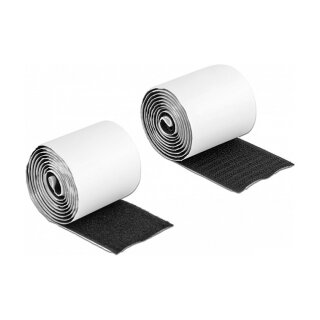 Klettband selbstklebend mit Haft- und Flauschband L 1 m x B 50 mm schwarz