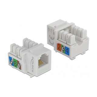 Keystone Modul RJ12 Buchse > LSA Cat.3 UTP weiß