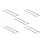 Blitzbinder wiederverwendbar L 210 x B 4,5 mm schwarz 10...