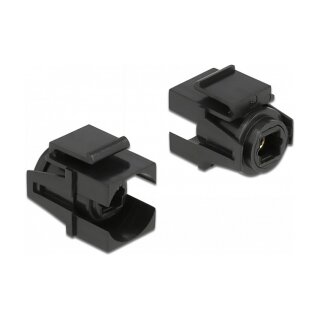 Keystone Modul TOSLINK Buchse > TOSLINK Buchse schwarz