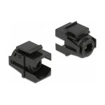 Keystone Modul TOSLINK Buchse > TOSLINK Buchse schwarz