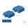 LWL Kupplung LC Quad Buchse zu LC Quad Buchse Singlemode 2 Stück blau