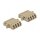 LWL Kupplung LC Quad Buchse zu LC Quad Buchse Multimode 2 Stück beige