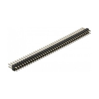 Stiftleiste 40 Pin, Rastermaß 2,54 mm, 2-reihig, gerade, 5 Stück