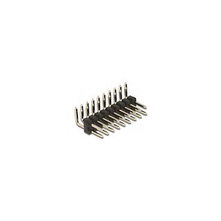 Stiftleiste 10 Pin, Rastermaß 2,54 mm, 2-reihig, gewinkelt, 5 Stück