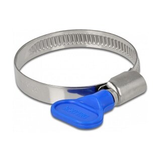 Schlauchschelle mit Flügelmutter 32 - 50 mm 10 Stück blau