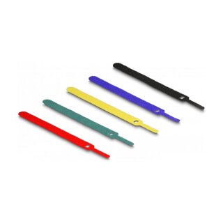 Klett-Kabelbinder L 150 x B 12 mm farbig Set 10 Stück