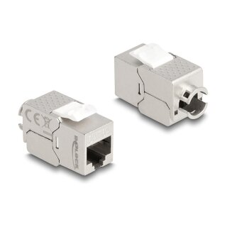 Keystone Modul RJ45 Buchse zu LSA Cat.6A Slim werkzeugfrei