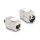 Keystone Modul RJ45 Buchse zu LSA Cat.6A STP mit Verschlussclip und kabelbinderfrei