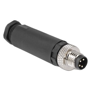 M8 Steckverbinder A-kodiert 4 Pin Stecker zur Montage mit Schraubanschluss