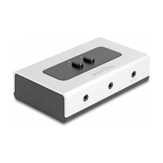 2 zu 1 Umschalter Klinke 3,5 mm 4 Pin manuell bidirektional