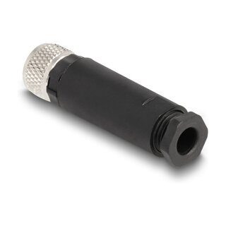 M8 Steckverbinder A-kodiert 3 Pin Buchse zur Montage mit Schraubanschluss