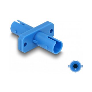 LWL Kupplung ST Simplex Buchse zu ST Simplex Buchse blau