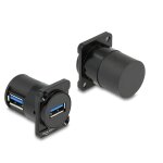D-Typ Modul USB 5 Gbps Typ-A Buchse zu Buchse 90°...