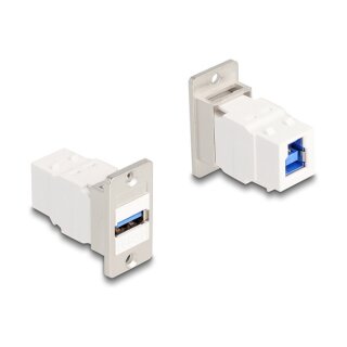 Panel Mount USB 5 Gbps Typ-A Buchse zu USB Typ-B Buchse konisch