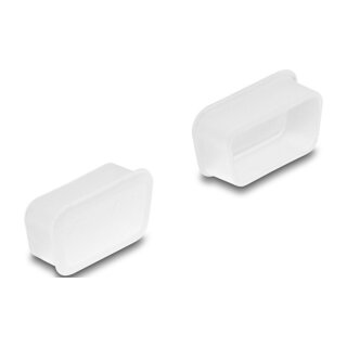 Staubschutz für D-Sub 9 / D-Sub 15 VGA Buchse 2 Stück transparent