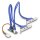 Konverter M.2 Key B+M Stecker zu 4 x USB 5 Gbps Typ-A Buchse mit 50 cm Kabel