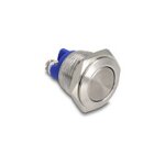 Drucktaster zum Einbau 16 mm 2 x Schraubklemme Taster flach