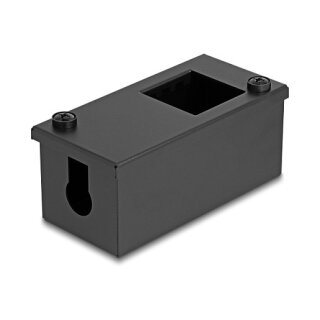 Easy 45 Modulträger für Tisch- oder Wandmontage - 2 Port (22,5 x 45 mm) oder 1 Port (45 x 45 mm), Metall, schwarz