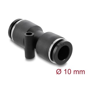 Steckverbinder Pneumatik / Pneumatik Schnellsteckverbinder 10 mm mit Befestigungsloch gerade