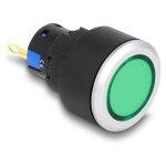 16 mm Kunststoff Signallampe grün / Lötversion