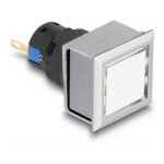 16 mm Kunststoff Signallampe weiß / Lötversion...