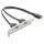 USB Typ-E Key A Stecker zu 2 x USB 5 Gbps Typ-A Buchse mit Slotblech Anschlusskabel 35,5 cm