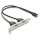 USB Typ-E Key B Stecker zu 2 x USB 5 Gbps Typ-A Buchse mit Slotblech Anschlusskabel 35,5 cm